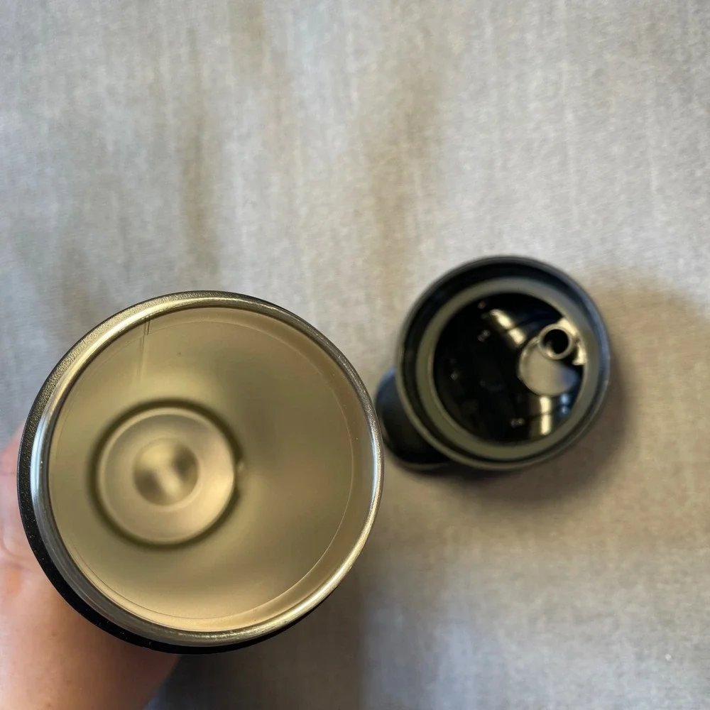 Owala FreeSip 24oz Black Insulated Stainless Steel Water Bottle Very Dark DENT - Picture 6 of 7